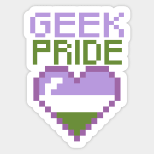 Geek Pride - GenderQueer Pride Sticker